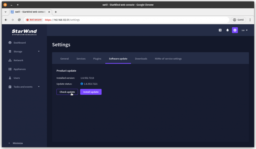 How to Update StarWind Virtual SAN Deployed as a Controller Virtual ...